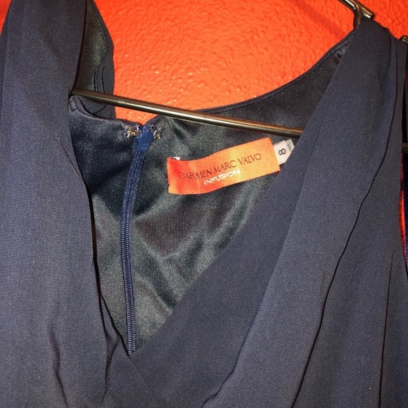 Carmen Marc Valvo Cascade Infusion Gown - Picture 12 of 15